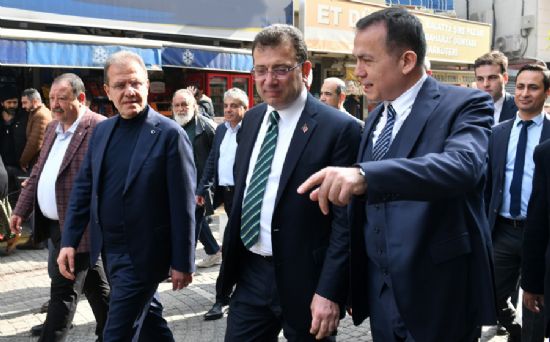 EKREM �MAMO�LU, YEN��EH�R�DE ALANYA SOKA�I ESNAFINI Z�YARET ETT� 