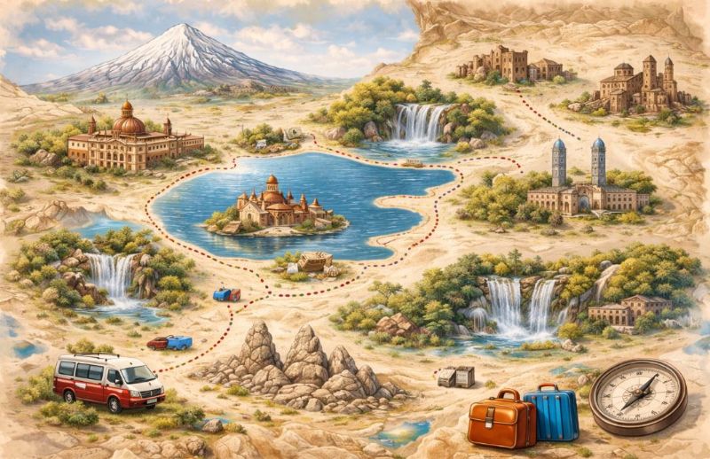 Doğu Anadolu’da gezilecek yerler haritası ve görülmesi gereken noktalar